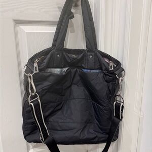 Lululemon Athletica Black Tote with Silver Details